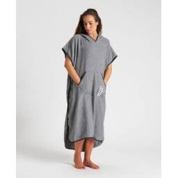 ARENA PONCHO ICONS HOODED PONCHO - GREY M