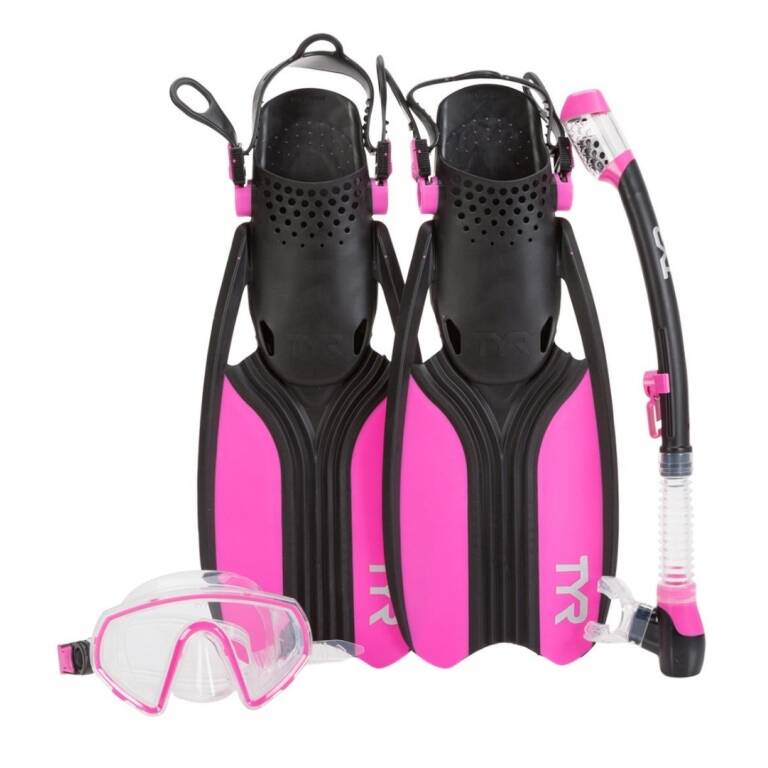 Tyr Voyager Mask Snorkel Fin PinkBlack S