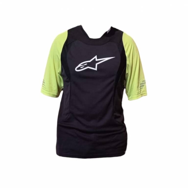 Alpinestars Jersey Drop SS Black Yellow Fluo